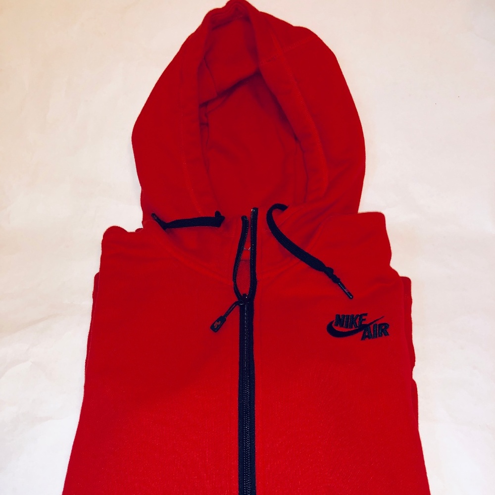 NIKE Mens Size XL Hooded Sweatshirt Red